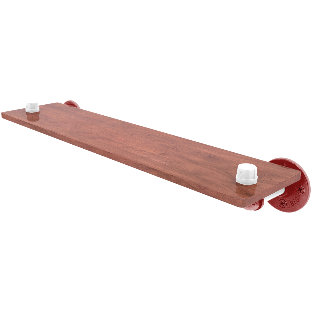 Collegiate Collection Wood Shelf Silicon Valley Red and White Edition