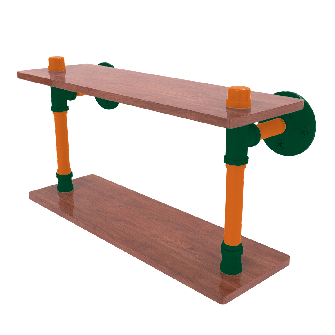 Collegiate Collection Wood Double Shelf South Beach Game Day Edition