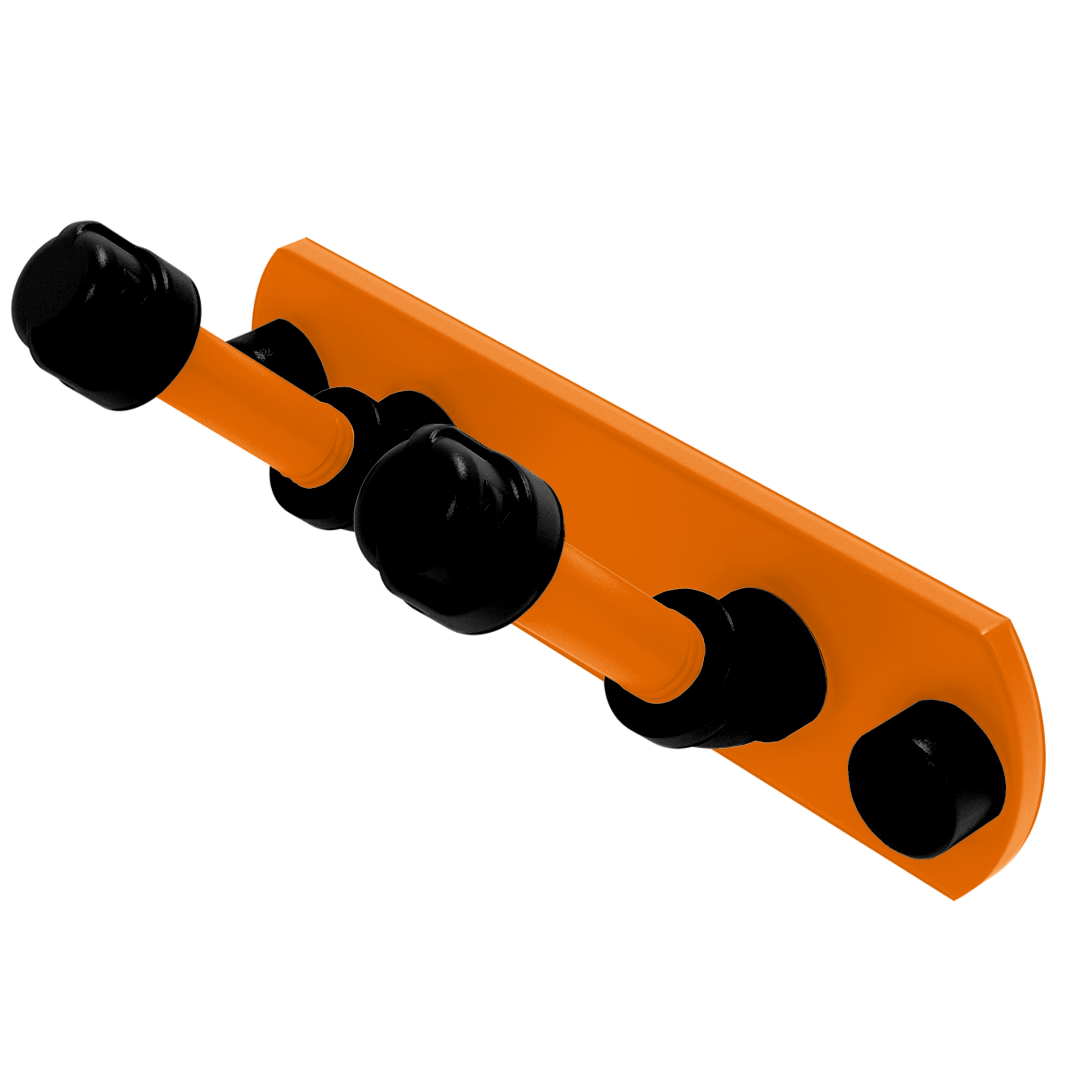Collegiate Collection 2 Position Multi Hook Stillwater Orange and Black Edition