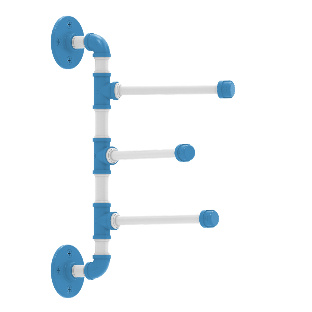 Collegiate Collection 3 Swing Arm Vertical Towel Bar Chapel Hill Game Day Edition