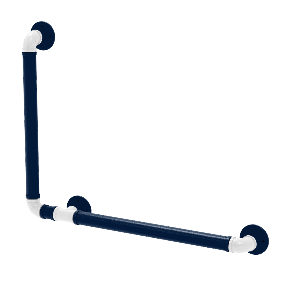 Collegiate Collection 90 Degree Grab Bar Left Hand Keystone State Blue and White Edition