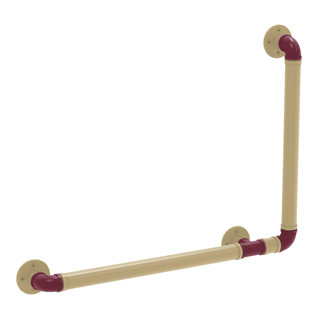 Collegiate Collection 90 Degree Grab Bar Right Hand Tallahassee Garnet and Gold Edition