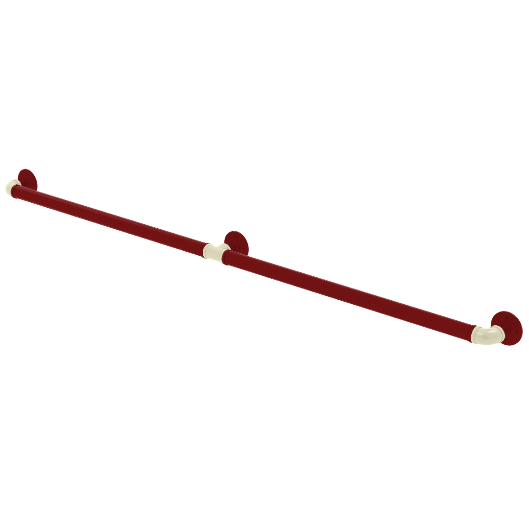 Collegiate Collection Extended 3 Post Grab Bar Norman Crimson and Cream Edition