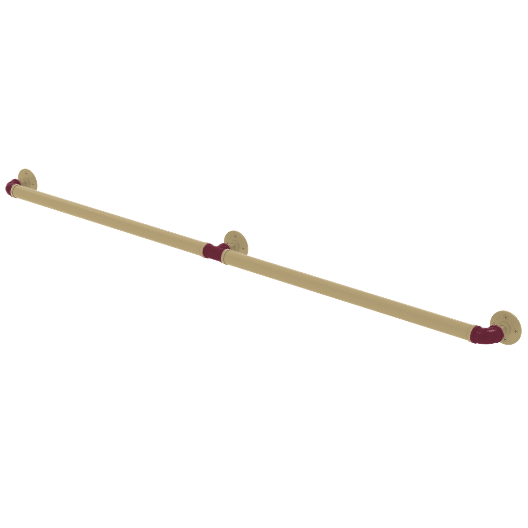 Collegiate Collection Extended 3 Post Grab Bar Tallahassee Garnet and Gold Edition