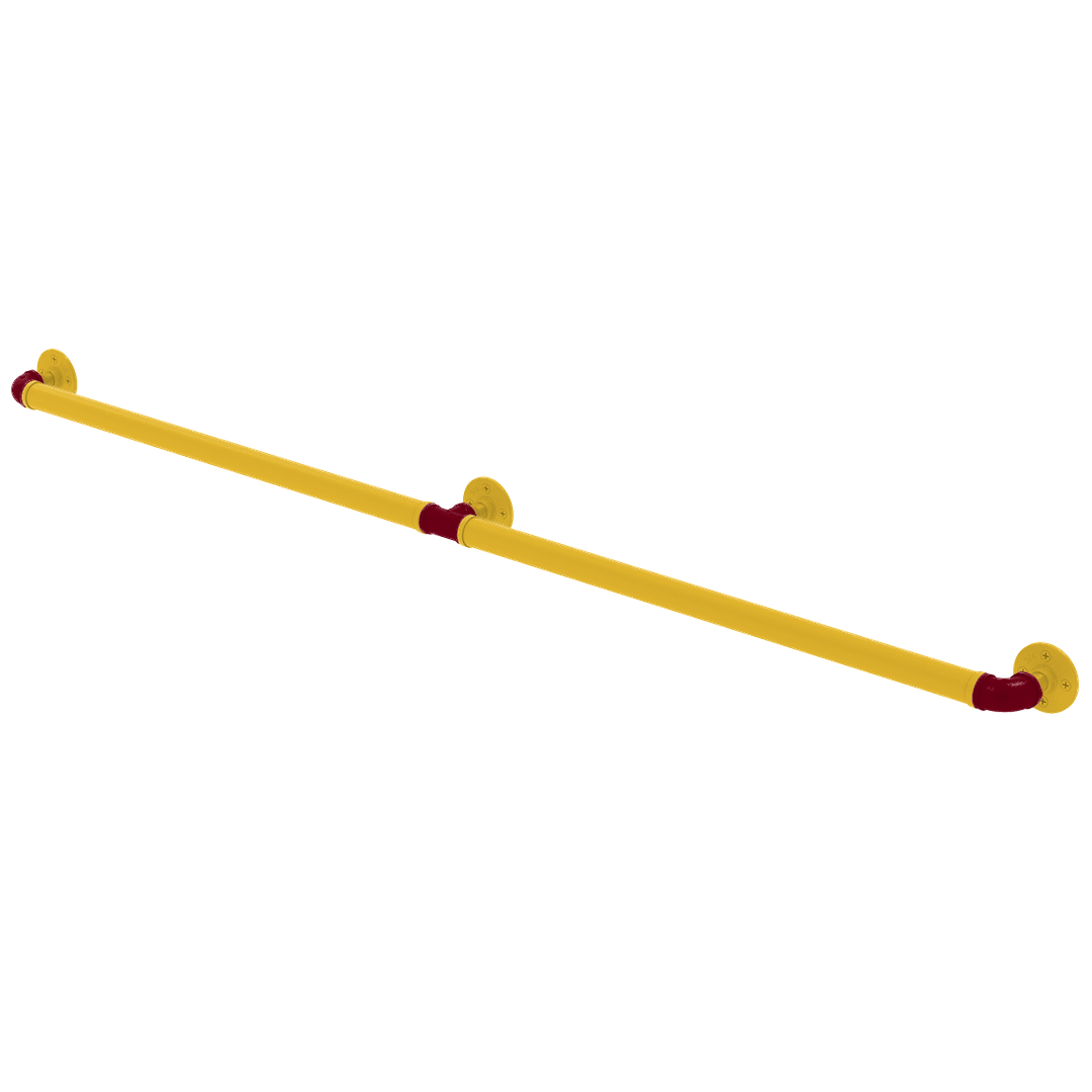 Collegiate Collection Extended 3 Post Grab Bar Twin Cities Maroon and Gold Edition