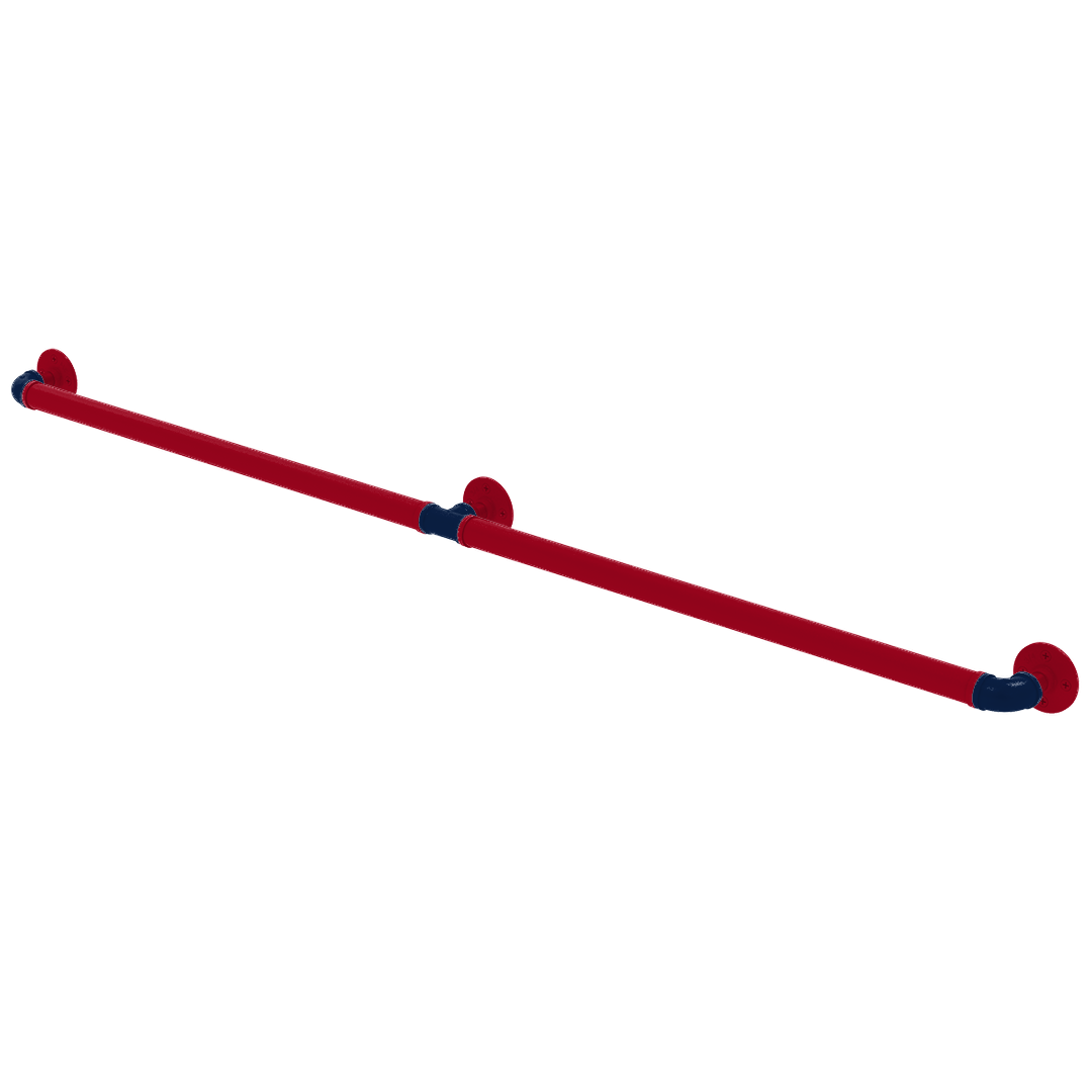 Collegiate Collection Extended 3 Post Grab Bar Tucson Red and Blue Edition