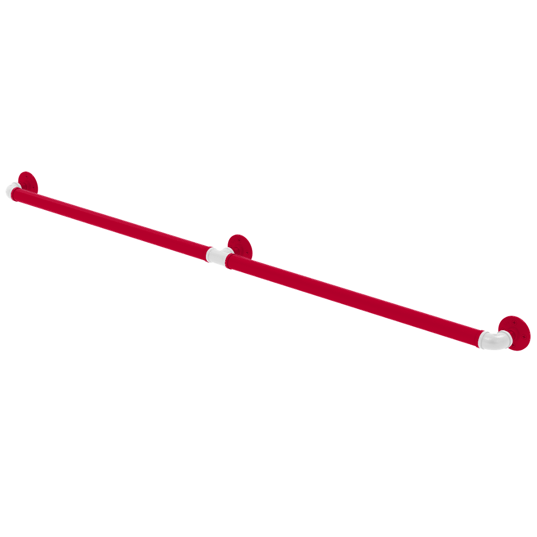 Collegiate Collection Extended 3 Post Grab Bar Salt Lake Red and White Edition