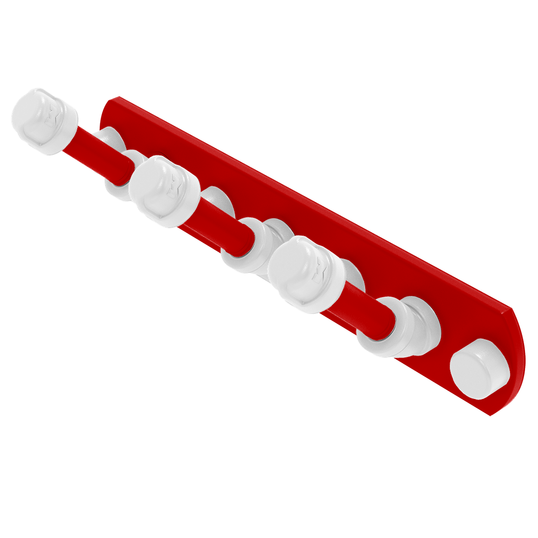 Collegiate Collection 3 Position Multi Hook Cornhusker Red and White Edition