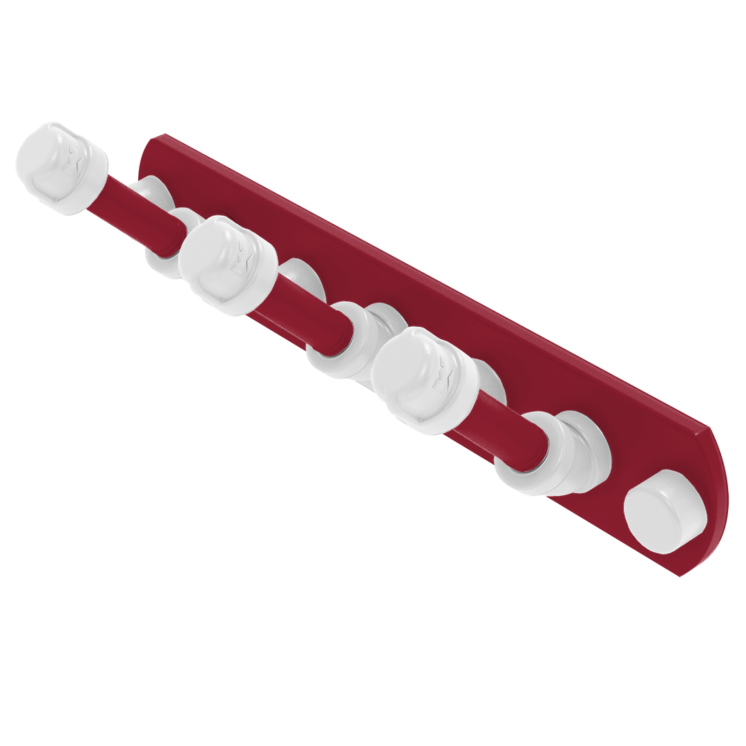Collegiate Collection 3 Position Multi Hook Fayetteville Red and White Edition