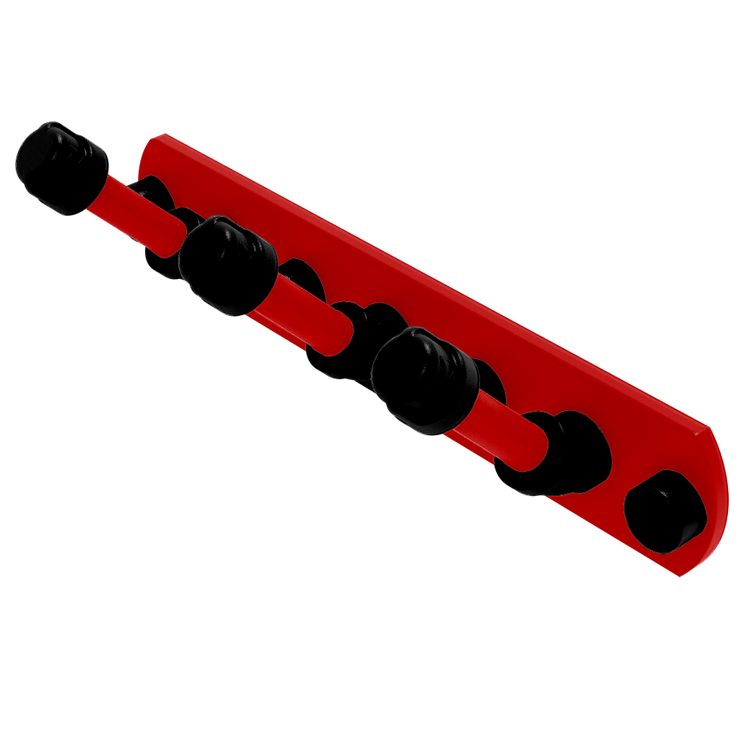 Collegiate Collection 3 Position Multi Hook Lubbock Red and Black Edition