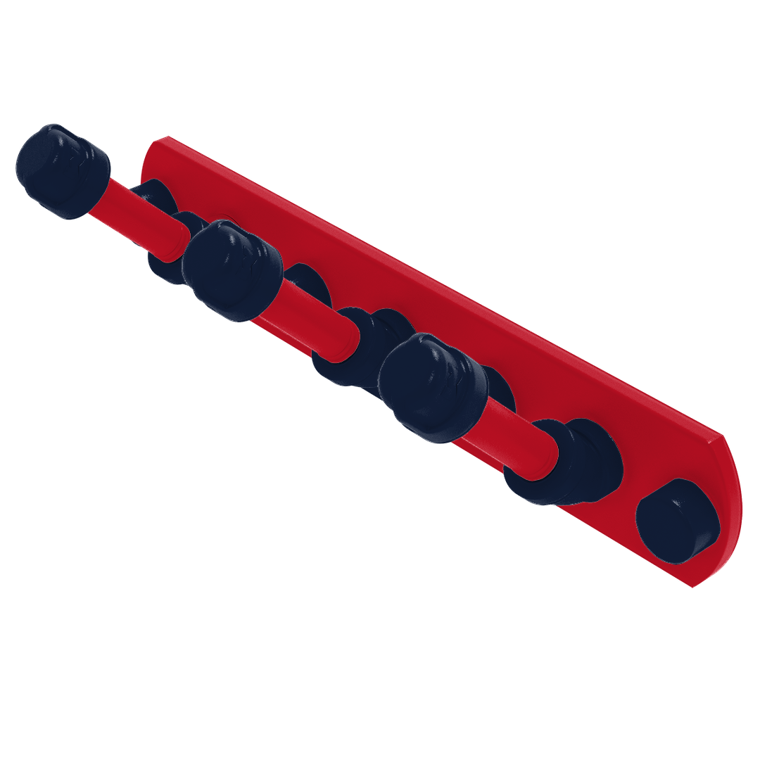 Collegiate Collection 3 Position Multi Hook Oxford Red and Navy Edition