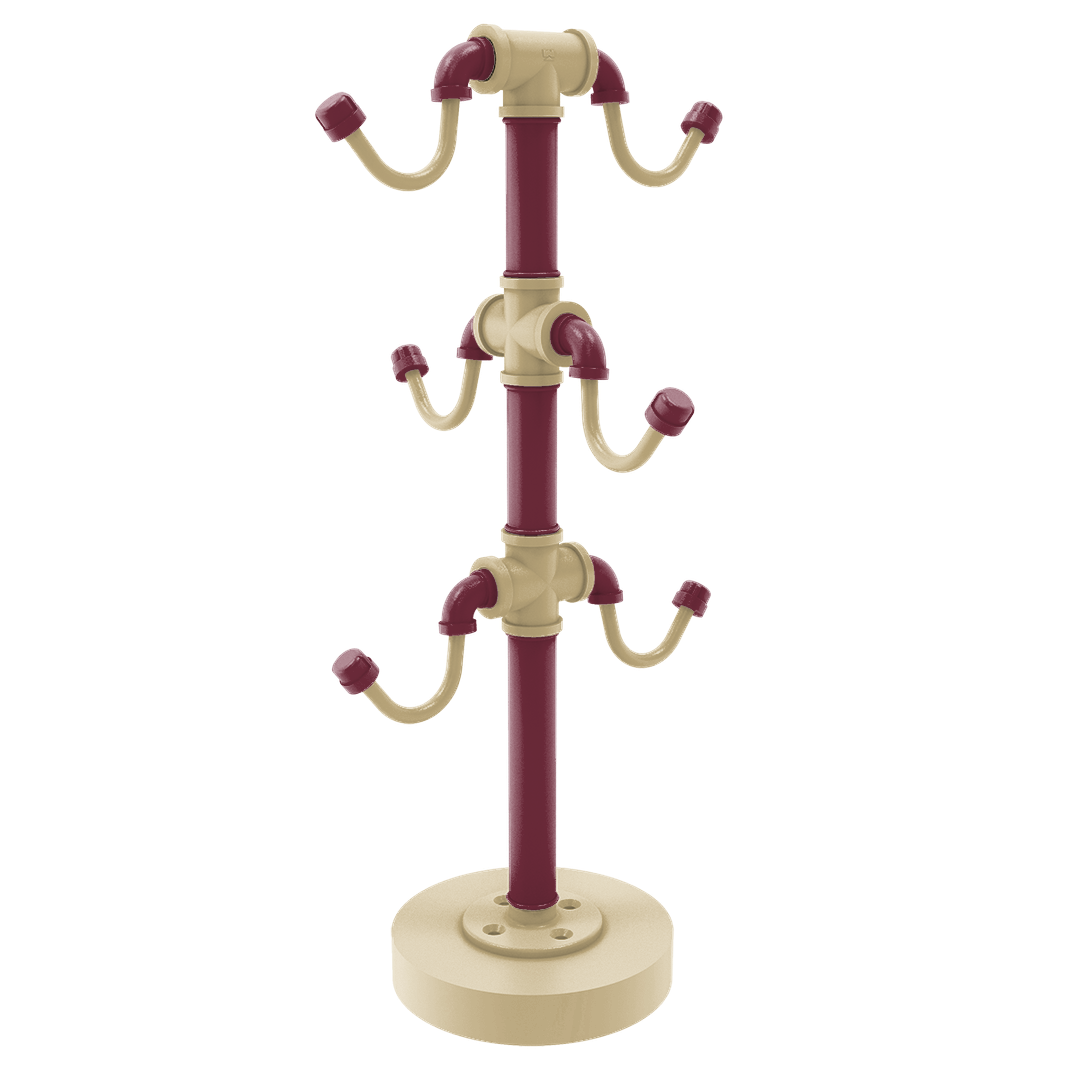 Collegiate Collection Countertop 6 Coffee Mug Holder Tallahassee Garnet and Gold Edition