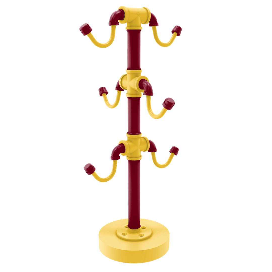 Collegiate Collection Countertop 6 Coffee Mug Holder Twin Cities Maroon and Gold Edition