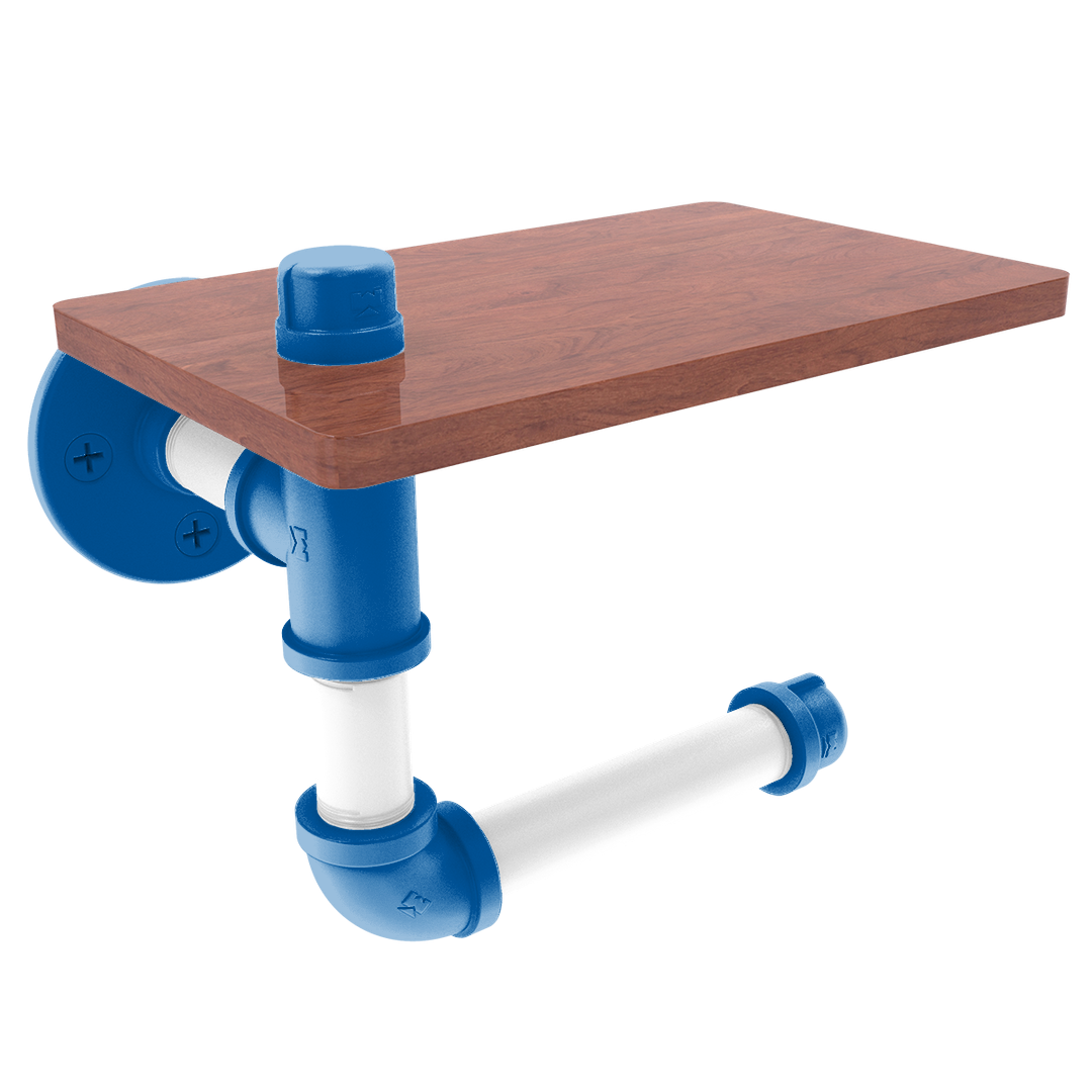 Collegiate Collection Toilet Paper Holder with Wood Shelf Lexington Legends Edition