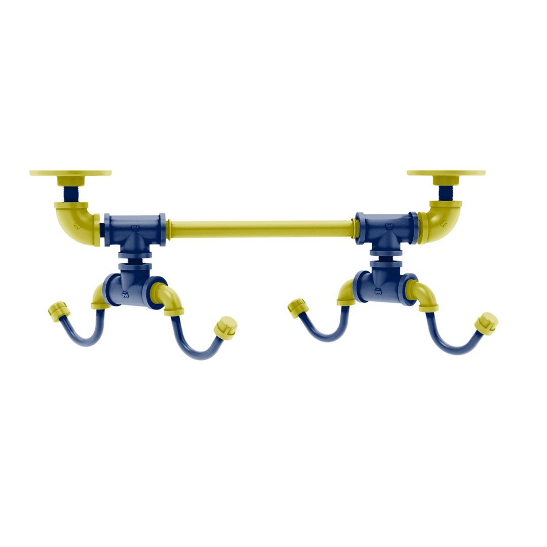 Collegiate Collection Under Cabinet 4 Coffee Mug Rack Hartford Steel City Game Day Edition