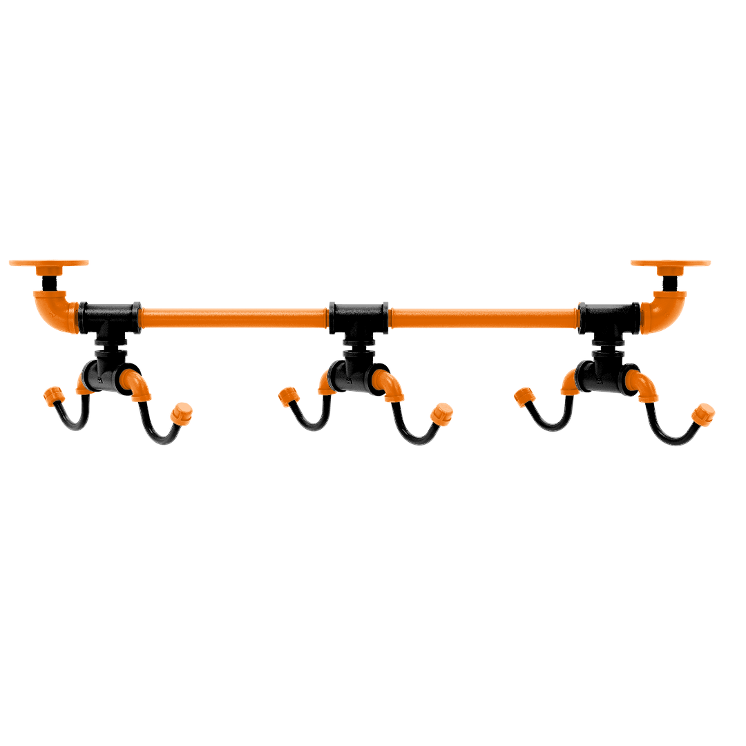 Collegiate Collection Under Cabinet 6 Coffee Mug Rack Stillwater Orange and Black Edition