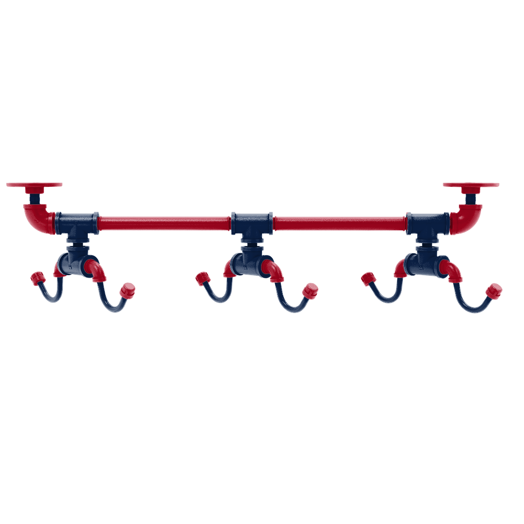 Collegiate Collection Under Cabinet 6 Coffee Mug Rack Tucson Red and Blue Edition