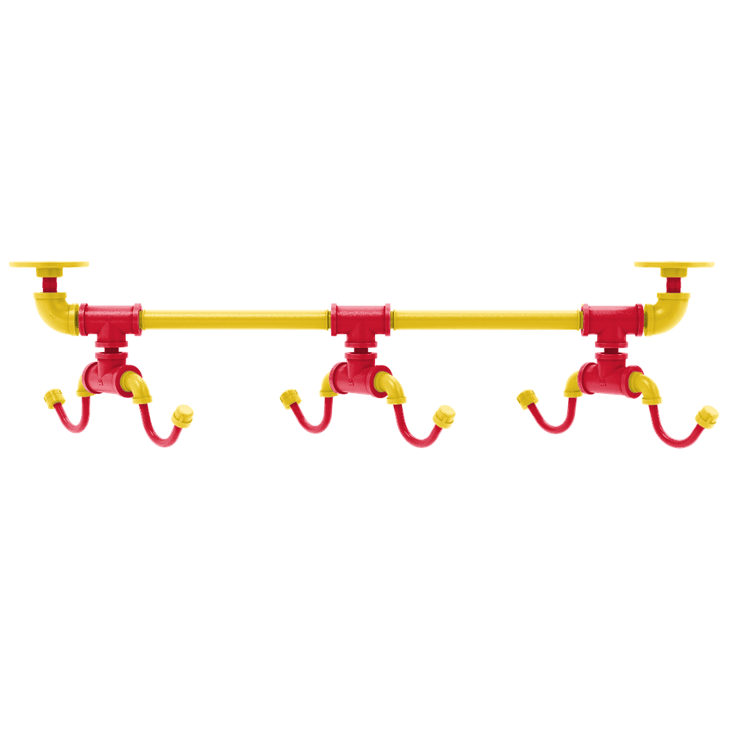 Collegiate Collection Under Cabinet 6 Coffee Mug Rack Chesapeake Red Black and Gold Edition