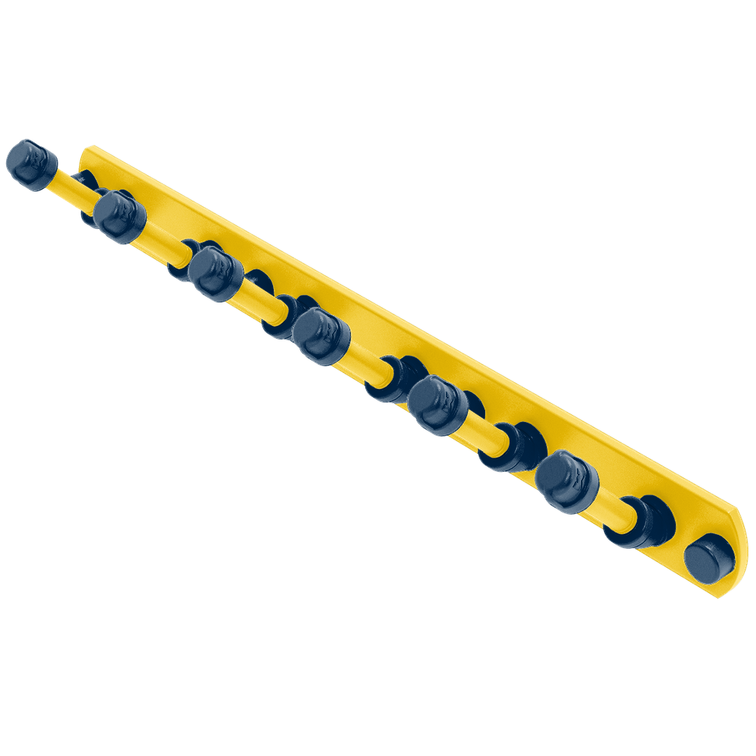 Collegiate Collection 6 Position Tie and Belt Rack Great Lakes Maize and Blue Edition