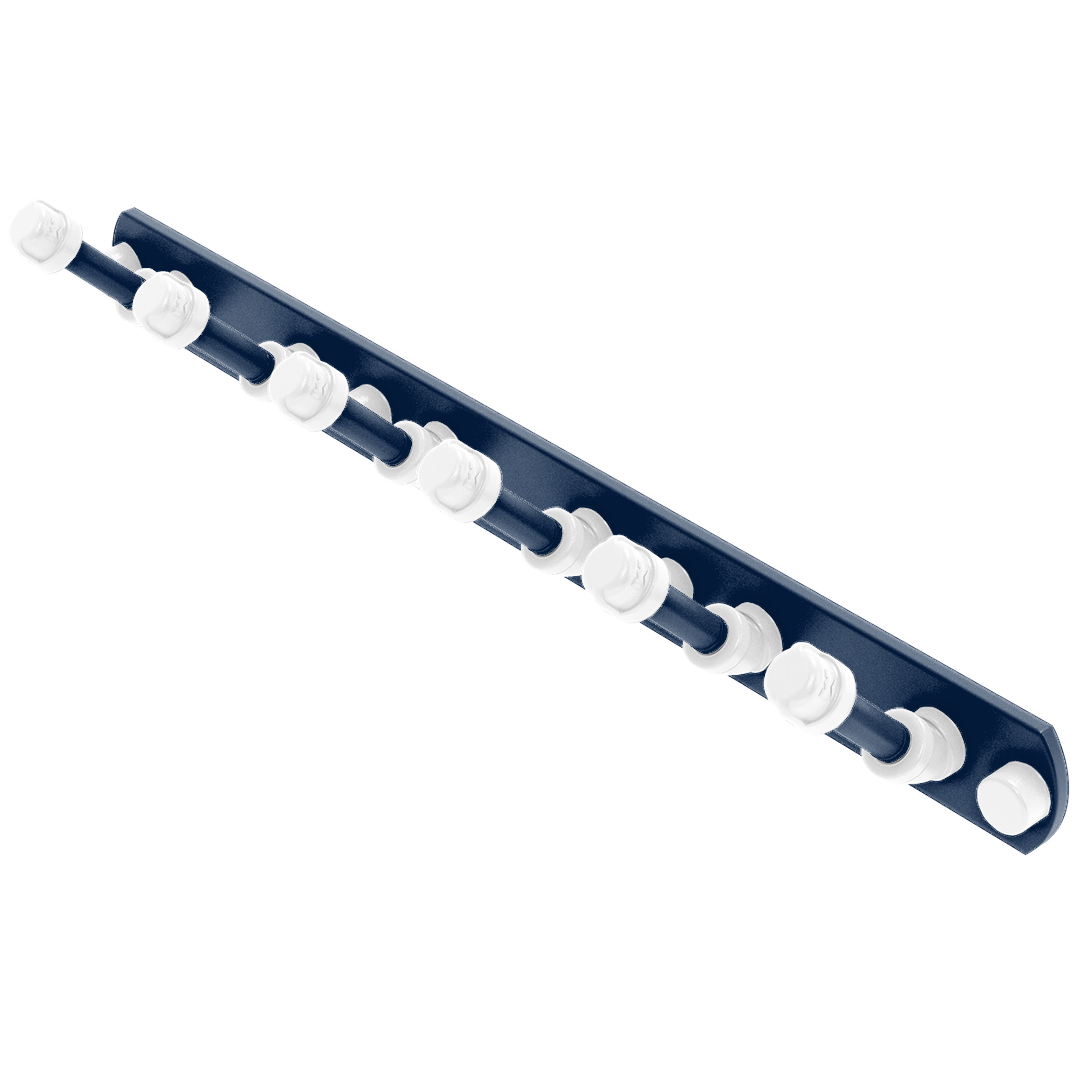 Collegiate Collection 6 Position Tie and Belt Rack Keystone State Blue and White Edition