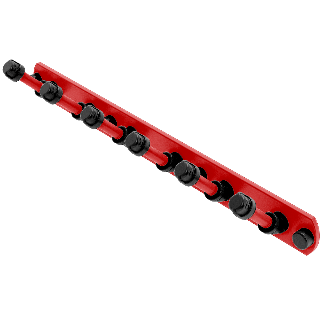 Collegiate Collection 6 Position Tie and Belt Rack Lubbock Red and Black Edition