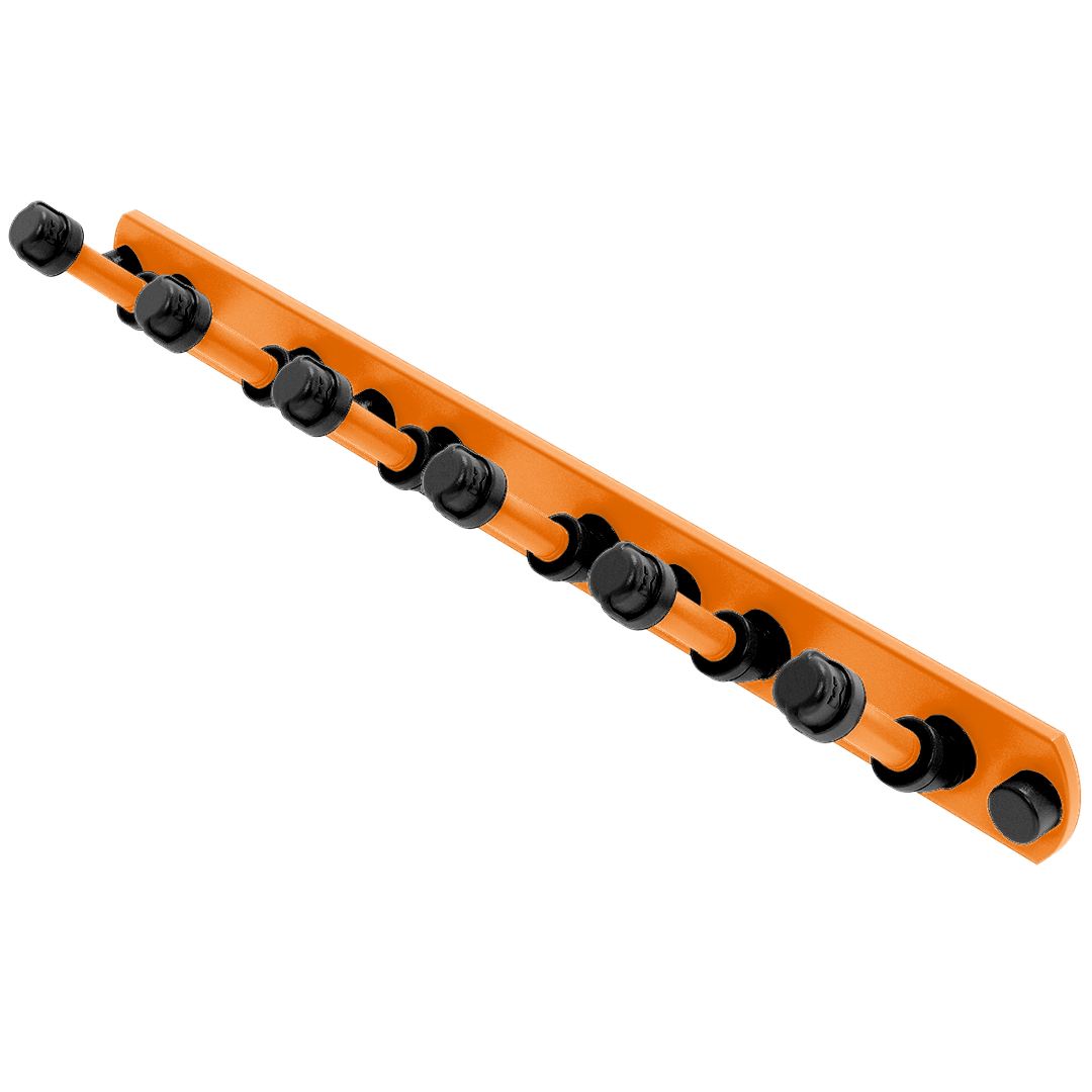 Collegiate Collection 6 Position Tie and Belt Rack Stillwater Orange and Black Edition