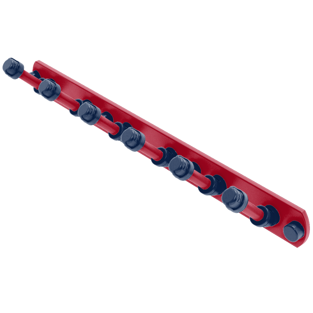 Collegiate Collection 6 Position Tie and Belt Rack Tucson Red and Blue Edition