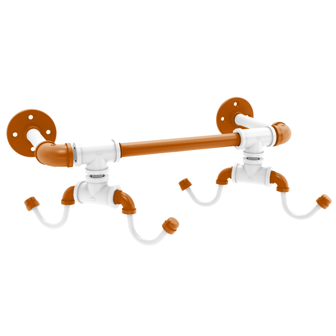 Collegiate Collection Wall Mounted 4 Coffee Mug Rack Austin Game Day Edition