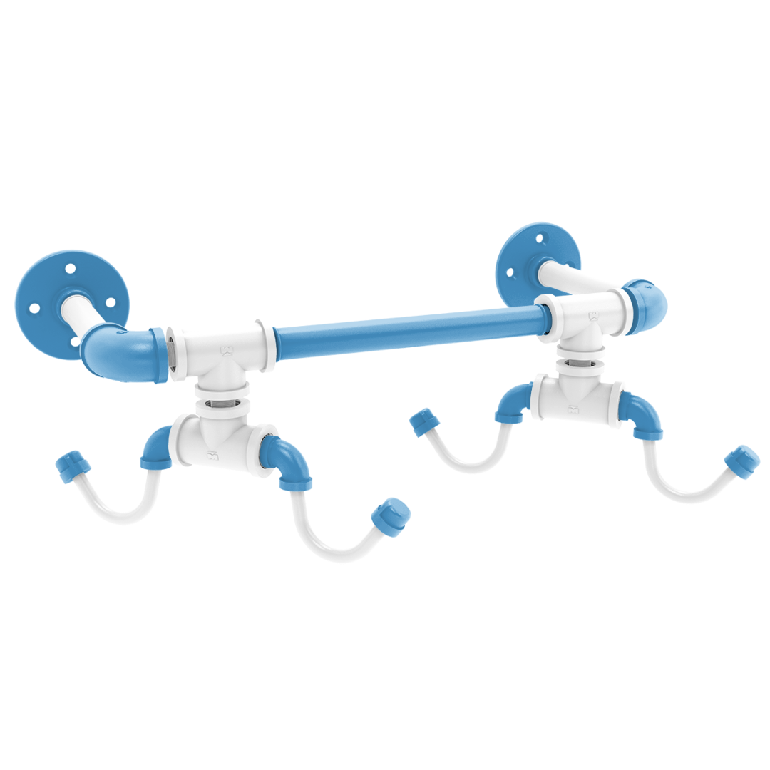 Collegiate Collection Wall Mounted 4 Coffee Mug Rack Chapel Hill Game Day Edition