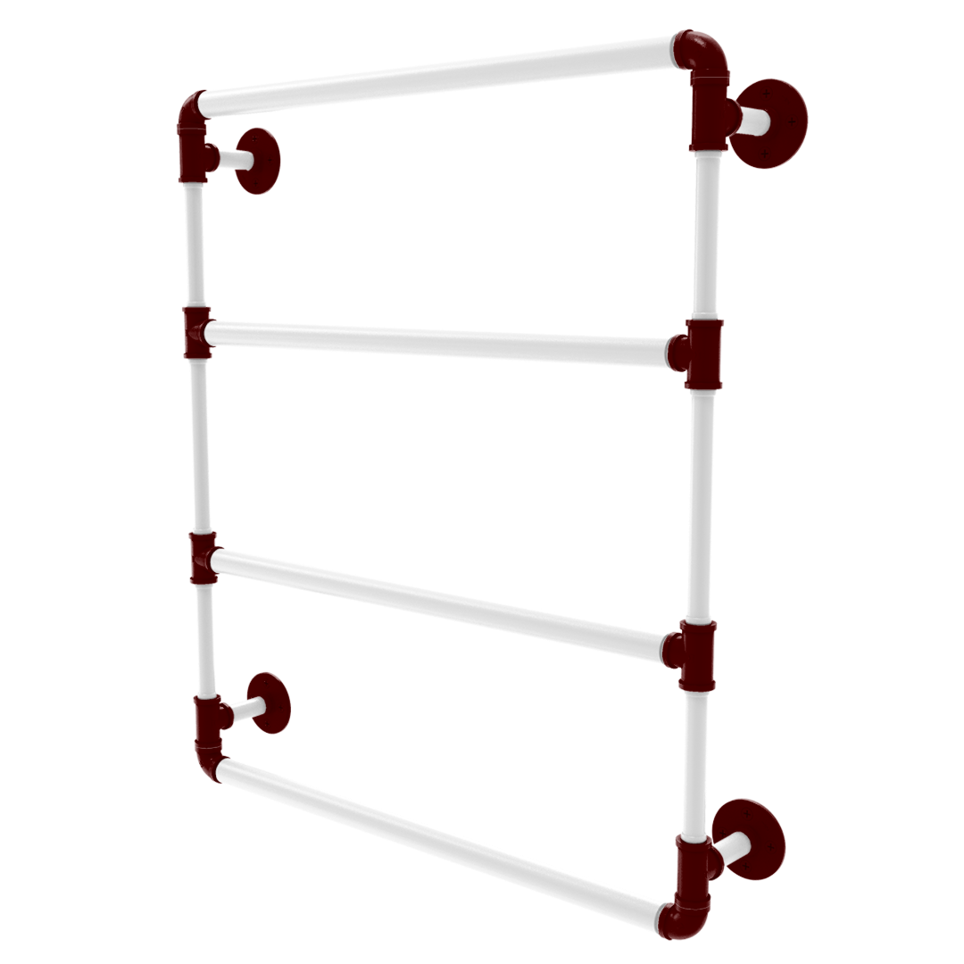 Collegiate Collection Wall Mounted Ladder Towel Bar College Station Maroon and White Edition