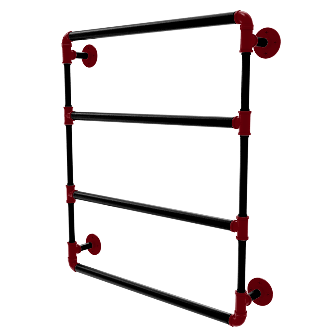 Collegiate Collection Wall Mounted Ladder Towel Bar Columbia Garnet and Black Edition