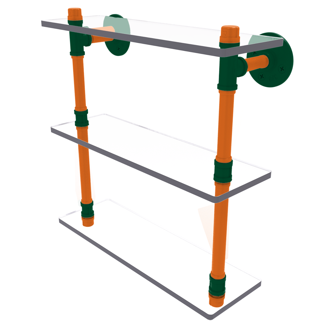 Collegiate Collection Triple Glass Shelf South Beach Game Day Edition