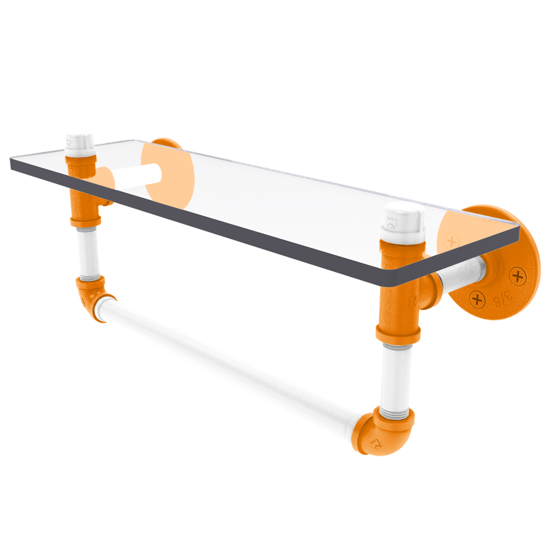 Collegiate Collection Glass Shelf with Towel Bar Knoxville Game Day Edition