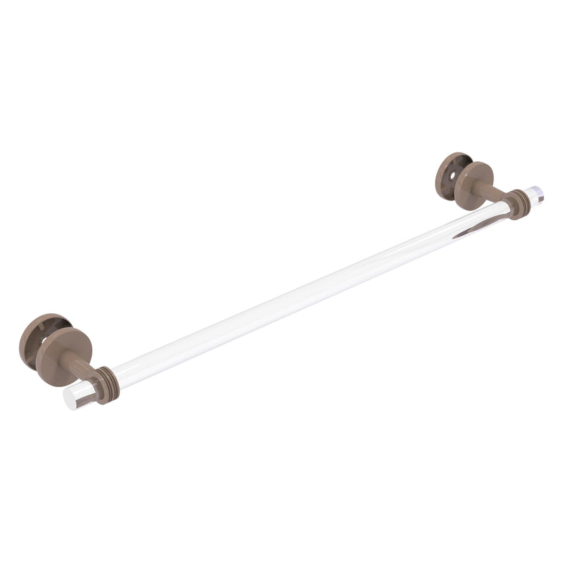 Clearview Collection Shower Door Towel Bar with Dotted Accents