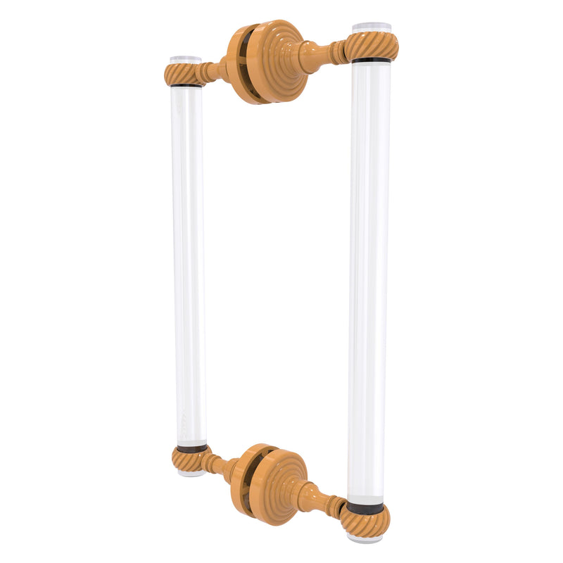 Pacific Grove Collection Back to Back Shower Door Pull with Twisted Accents