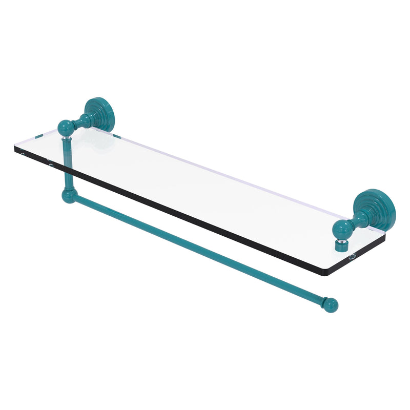 Waverly Place Collection Paper Towel Holder with Glass Shelf