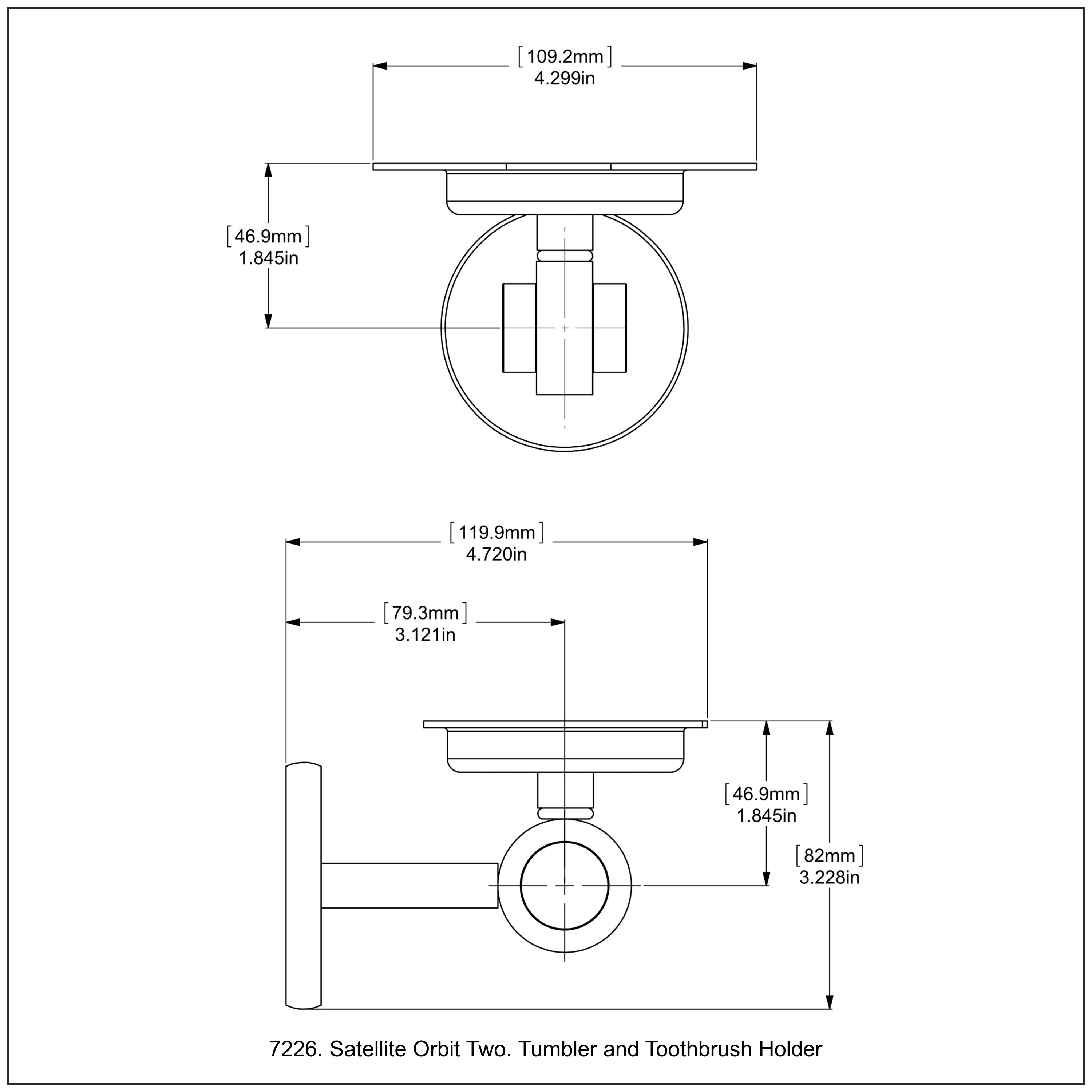 Satellite Orbit Two Collection Tumbler and Toothbrush Holder
