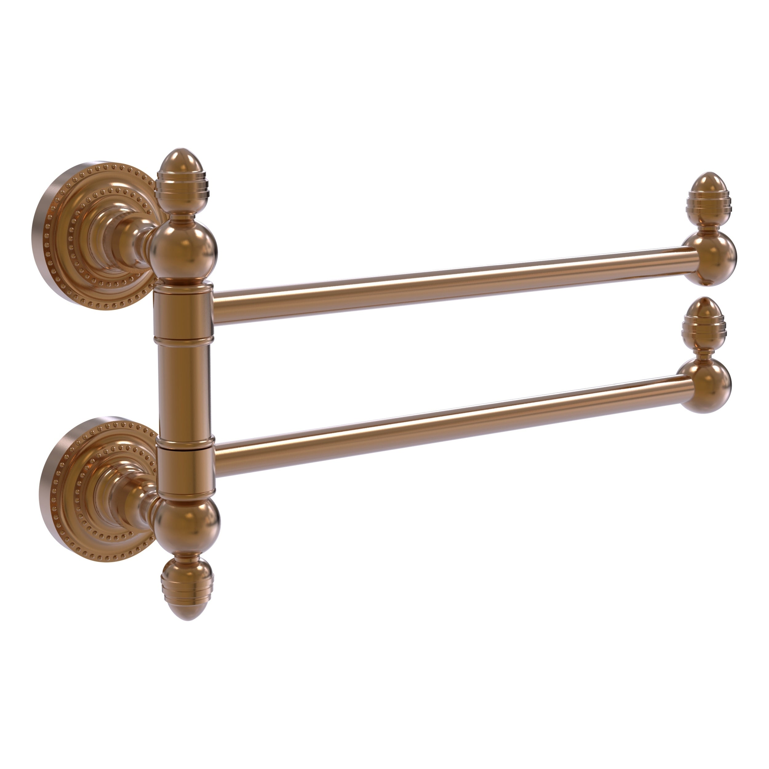 Allied Brass Washington Square Antique Brass 30-in Double Towel