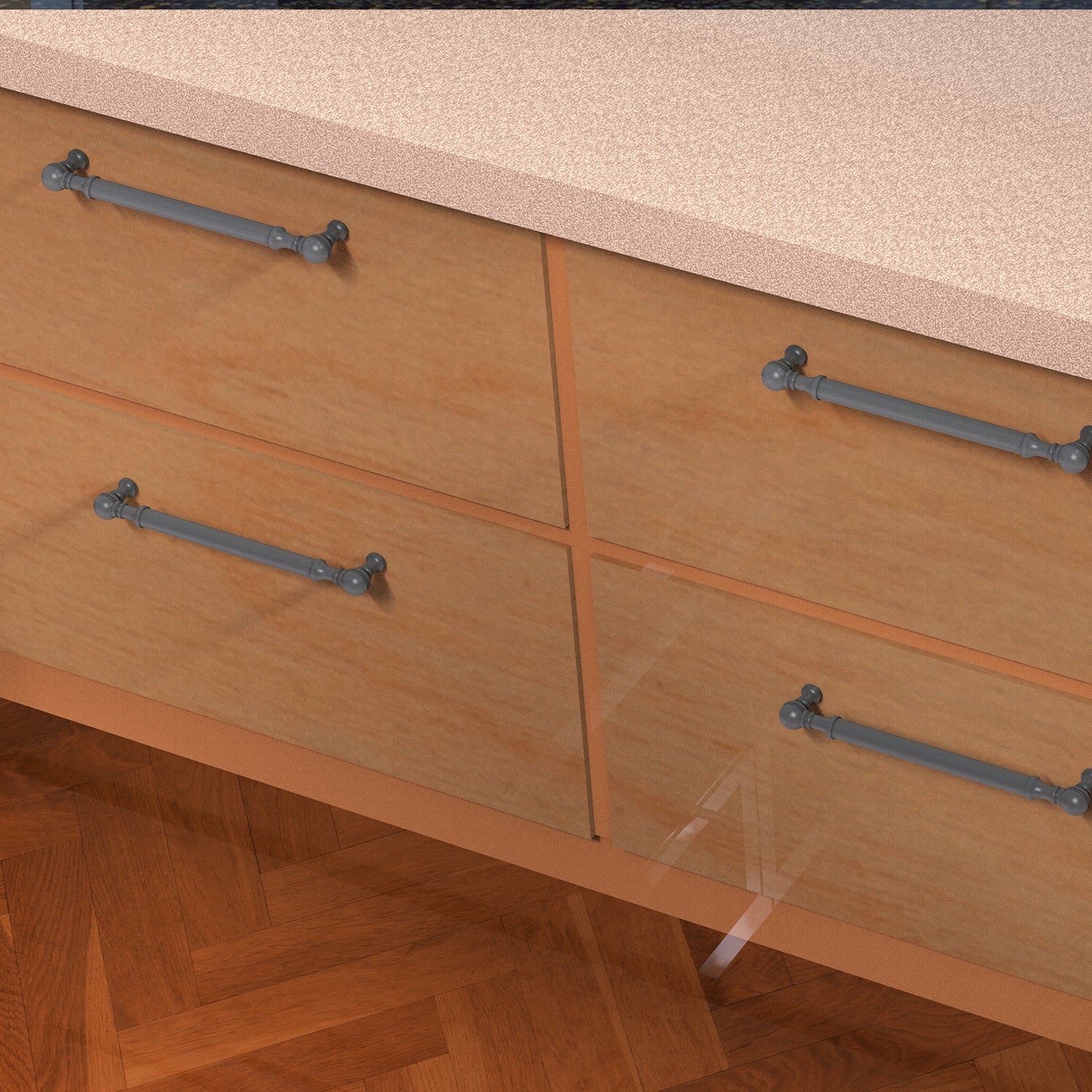 8 Inch Beaded Door Pull