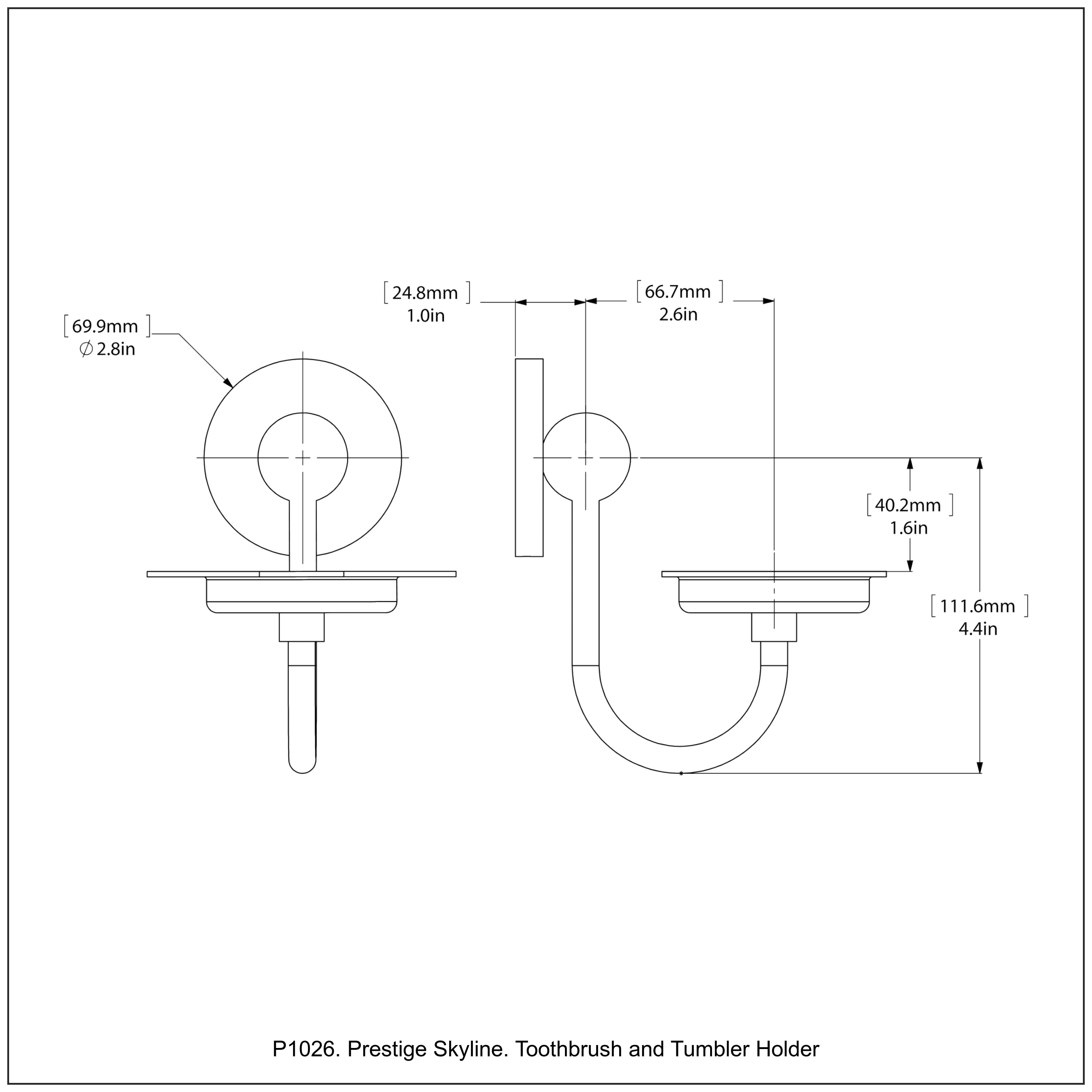 Toothbrush and Tumbler Holder