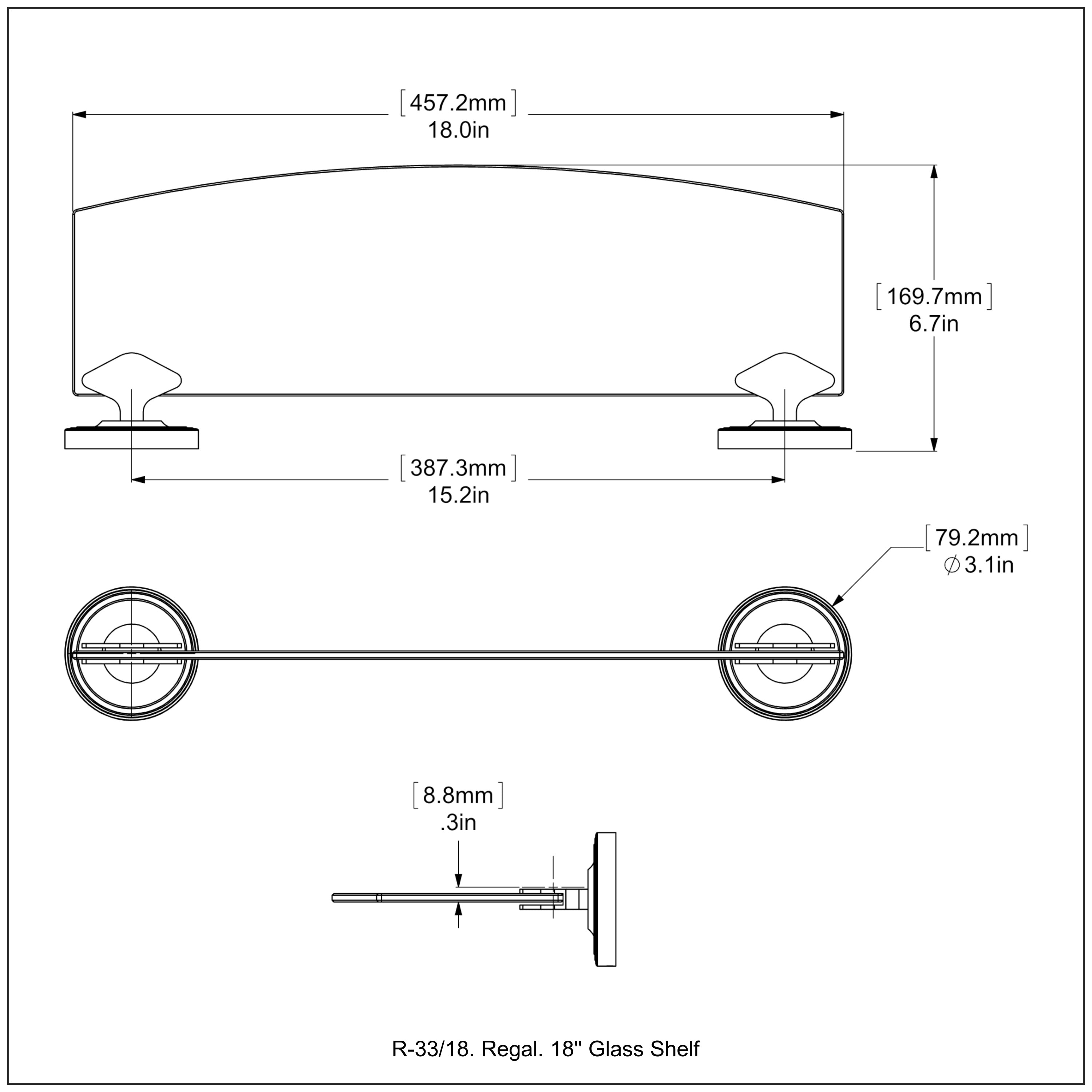 Regal Collection Glass Shelf