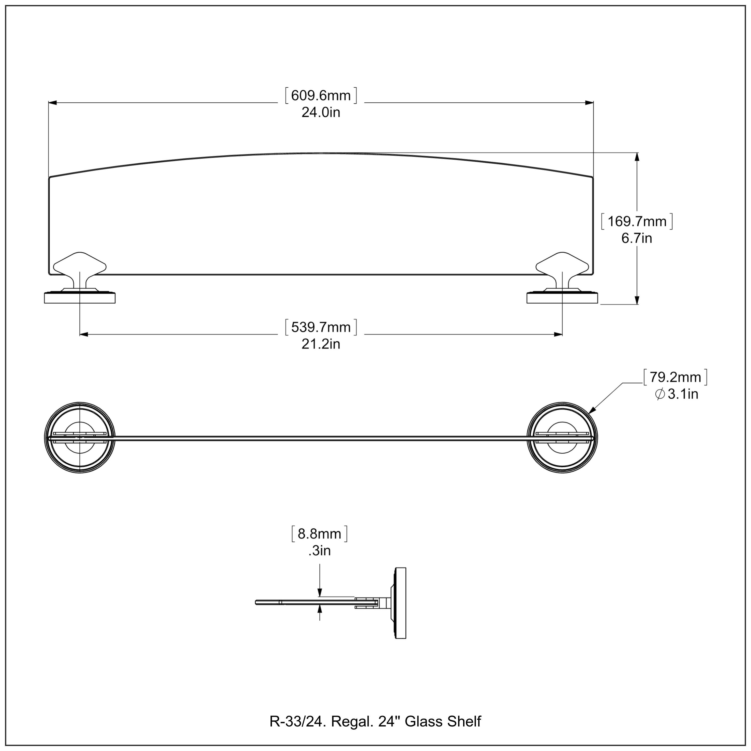 Regal Collection Glass Shelf