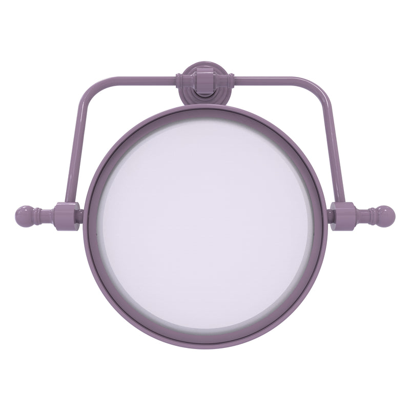 Retro Wave Collection Wall Mounted Swivel Make-Up Mirror 8 Inch Diameter