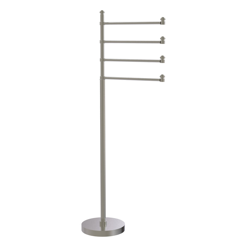 Freestanding 4 Pivoting Swing Arm Towel Stand