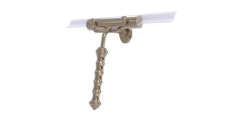Brass squeegee with mounting hook