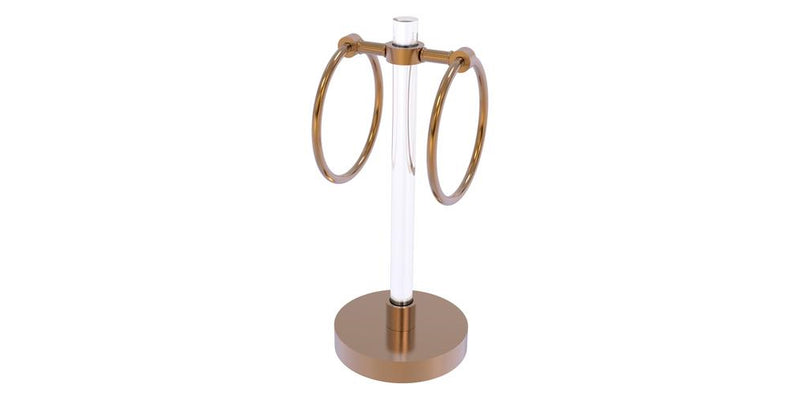 Allied Brass two-ring guest towel stand