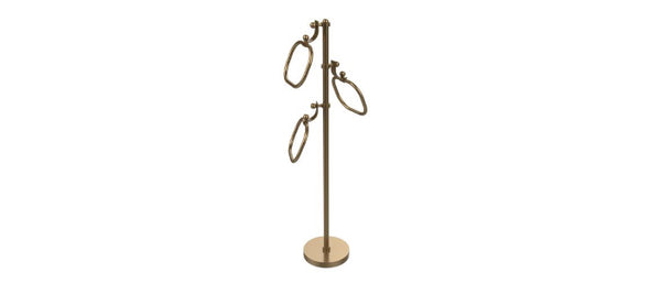 Towel Stand with 9 Inch Oval Towel Rings from Allied Brass