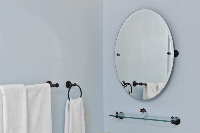 Wall-mounted tilt mirror from Allied Brass