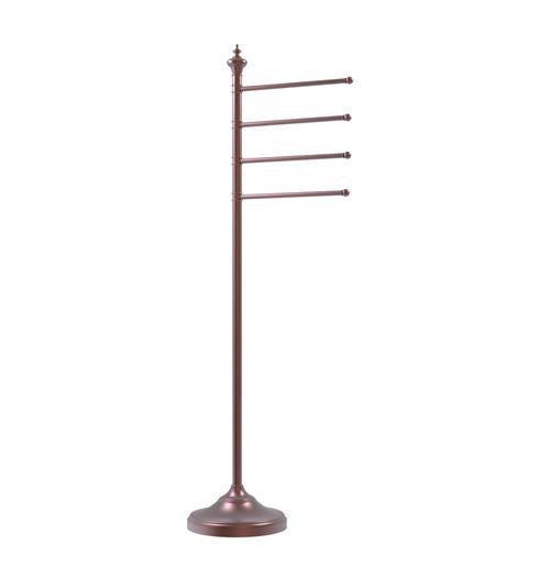 4-arm brass towel stand from Allied Brass