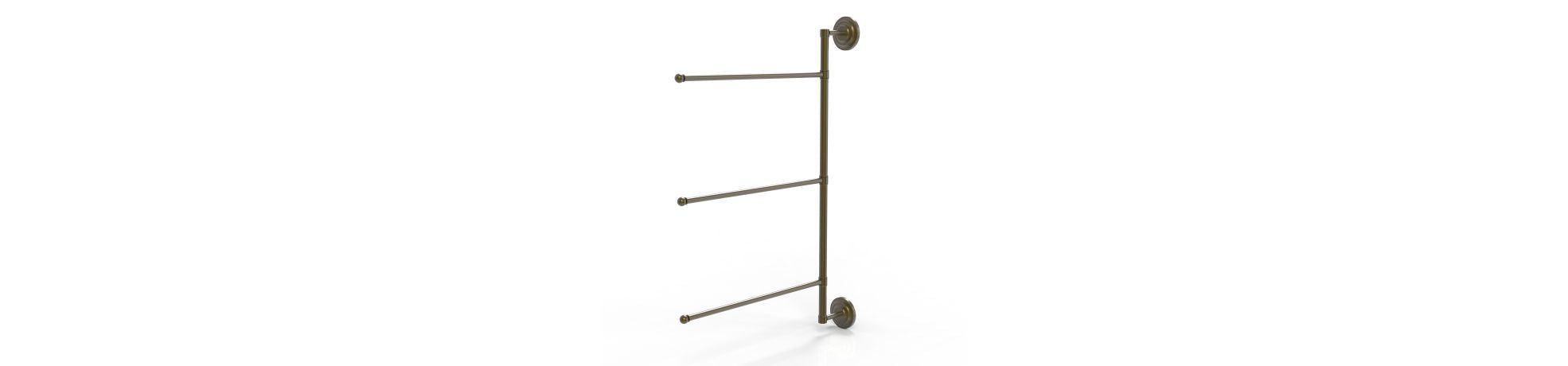 Wall-mounted vertical towel bars from Allied Brass